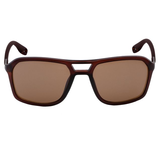 Óculos de Sol Retangular Marrom Fosco CJH72215 Triton Eyewear