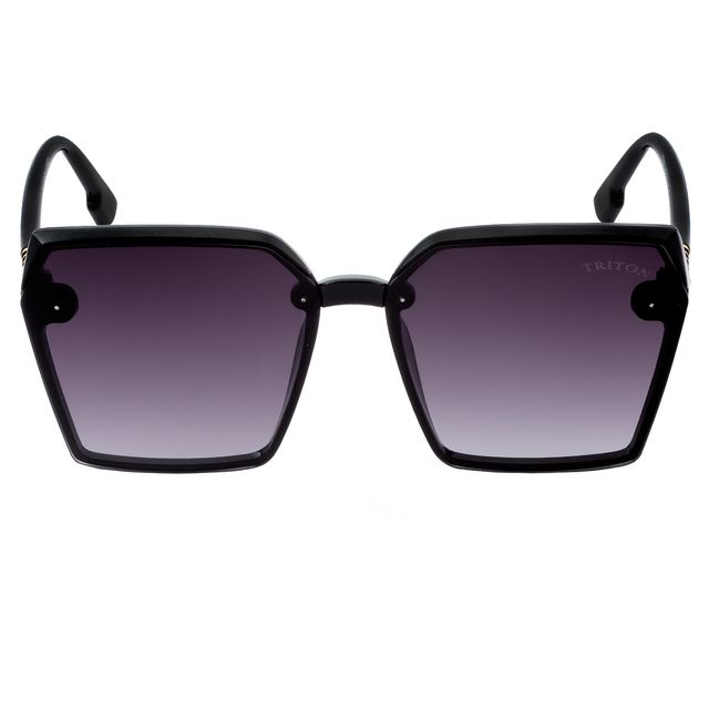 Óculos de Sol Quadrado Preto Esmaltado LQ9064 Triton Eyewear