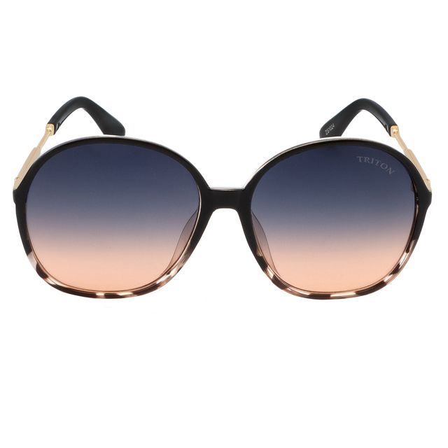 Óculos de Sol Redondo Preto degradê c/tartaruga ZS1024 Triton Eyewear