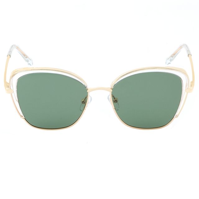 Óculos de Sol Oval Dourado com Transparente MP9160 Triton Eyewear