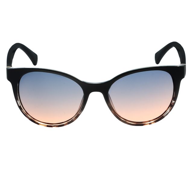 Óculos de Sol Oval Preto Degradê com Tartaruga B881466 Triton Eyewear