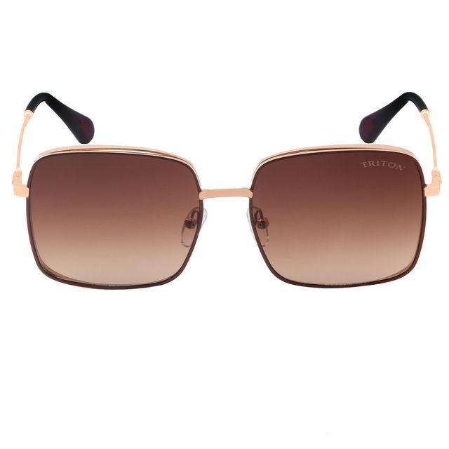 Óculos de Sol Quadrado Bronze M114 Triton Eyewear