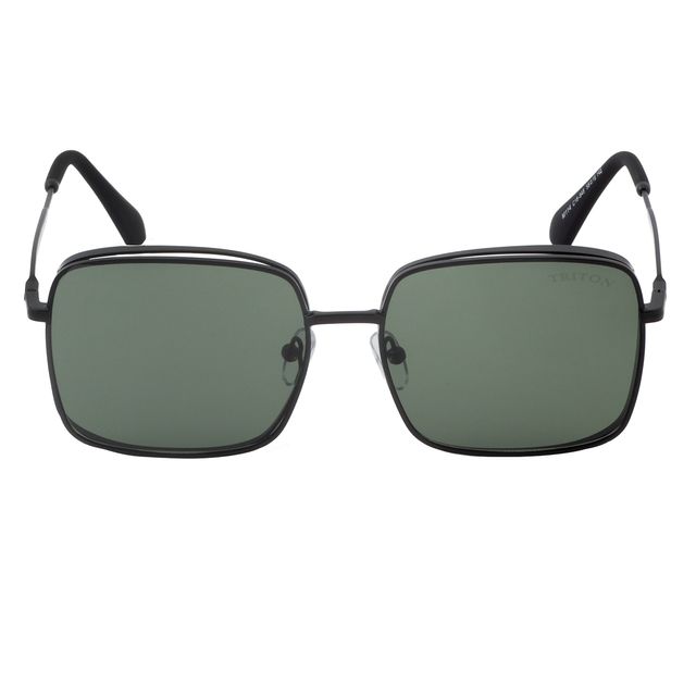 Óculos de Sol Quadrado Preto Fosco M114 Triton Eyewear