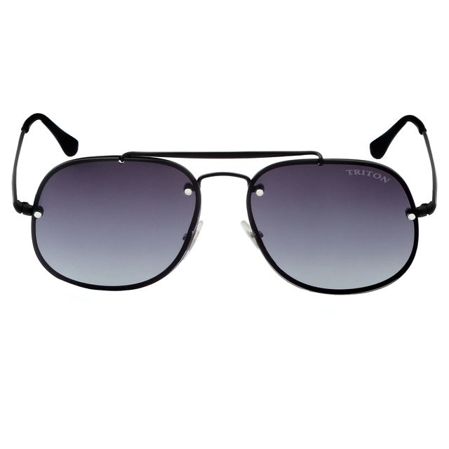 Óculos de Sol Quadrado Preto Fosco 3583 Triton Eyewear