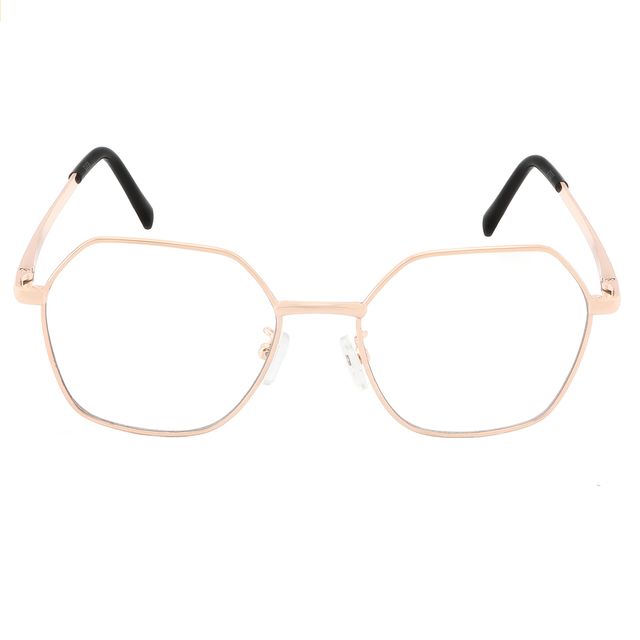 Armação Para Óculos De Grau Hexagonal Dourado 9302 Triton Eyewear