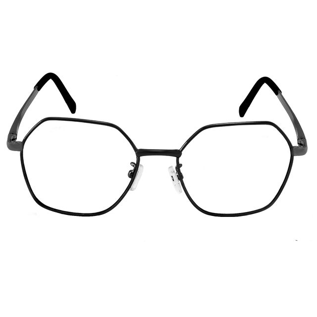 Armação Para Óculos De Grau Hexagonal Preto 9302 Triton Eyewear