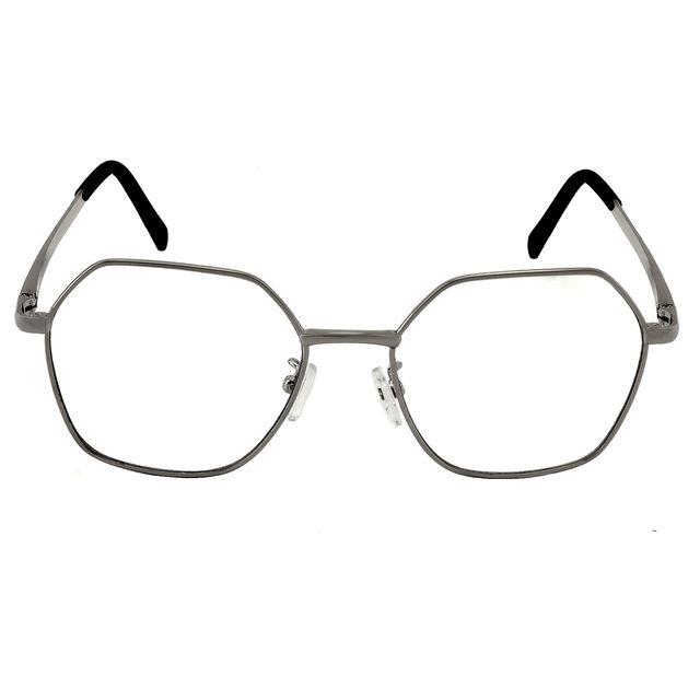 Óculos De Grau Hexagonal Grafite 9302 Triton Eyewear Grafite