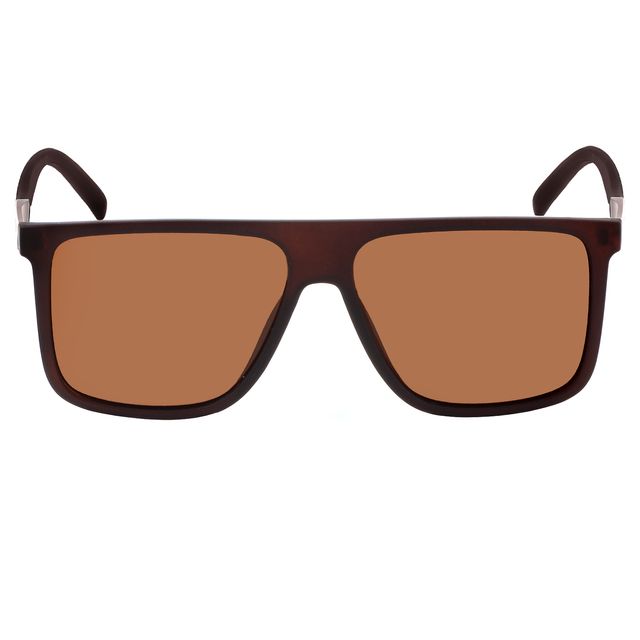 Óculos de Sol Quadrado Marrom Fosco P7223 Triton Eyewear