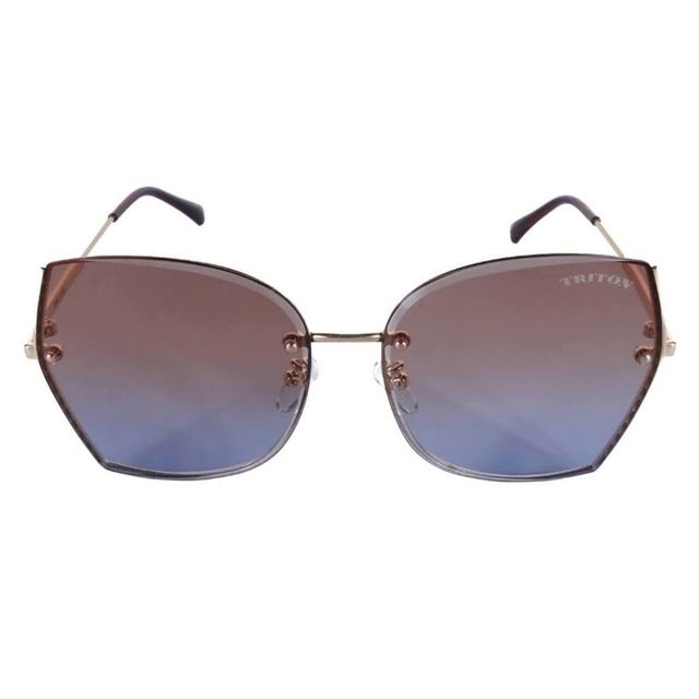 Óculos de Sol Quadrado Dourado TRI110 Triton Eyewear