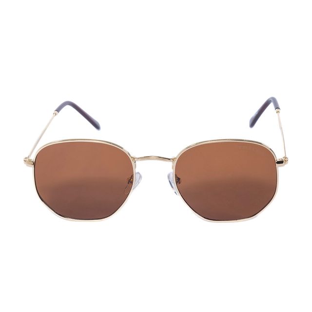 Óculos de Sol Hexagonal Marrom TRI043 Triton Eyewear