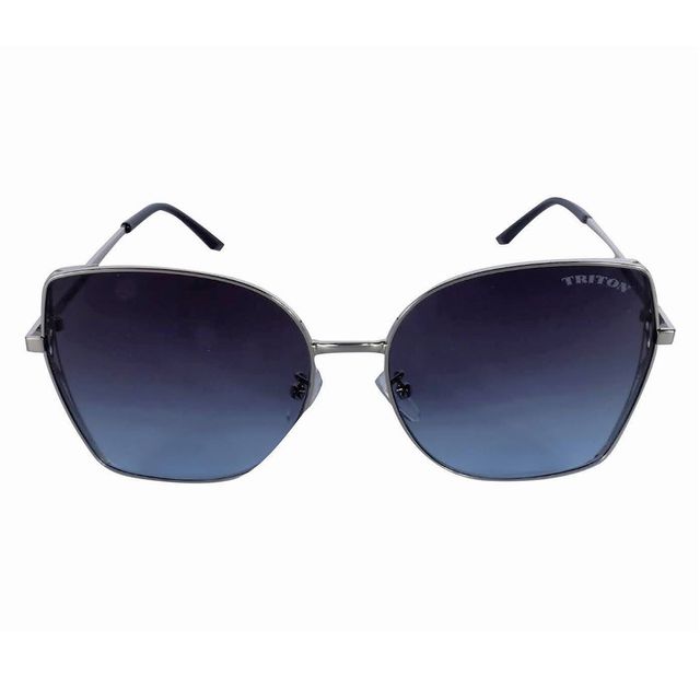 Óculos de Sol Quadrado Prata TRI111 Triton Eyewear